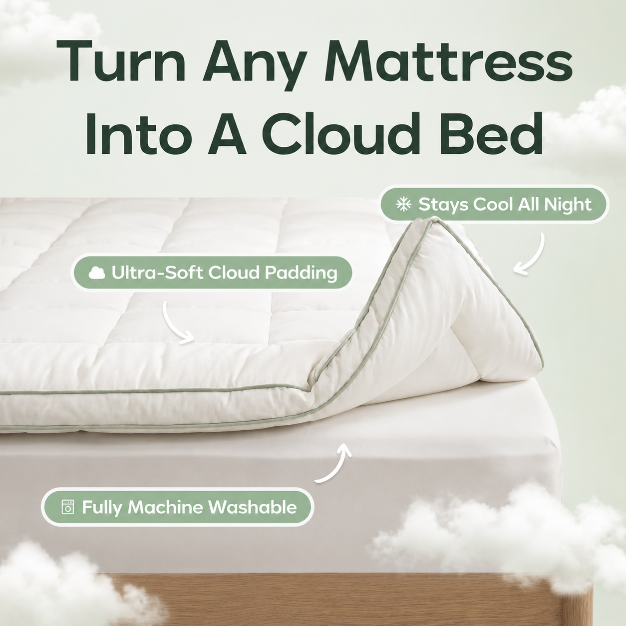 Solace™ Memory Mattress Topper
